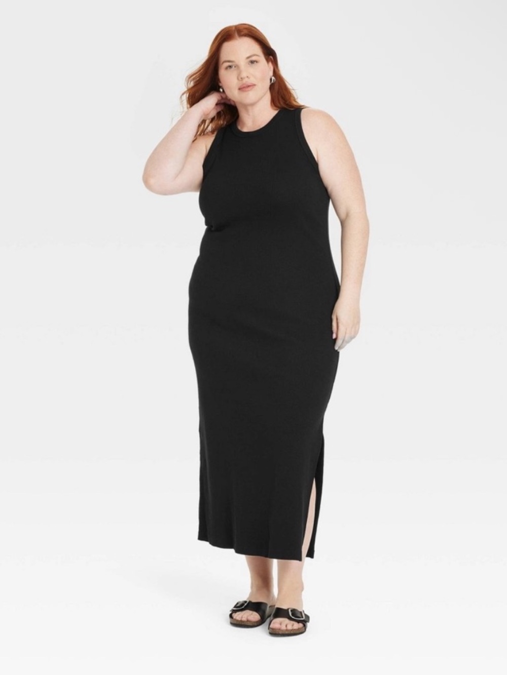 Black Sleeveless Maxi Tank Dress